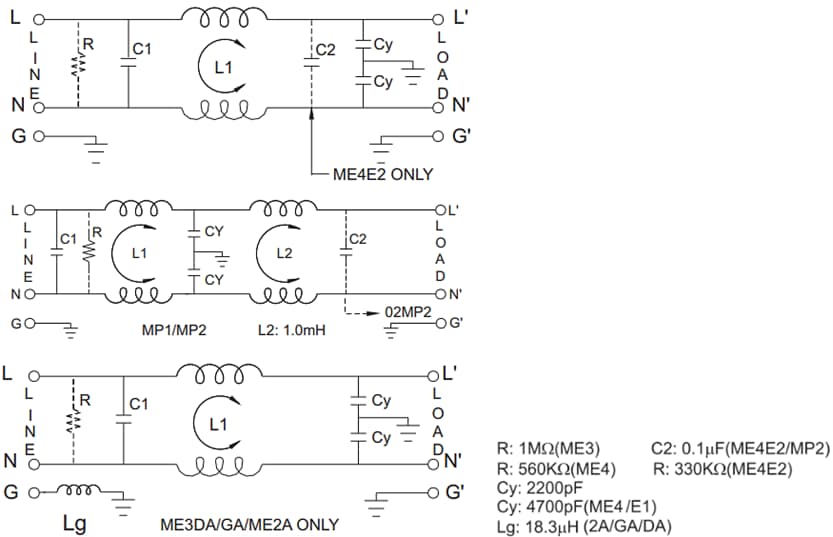Delta Electronics / Power ME PC Board Mounting Filters